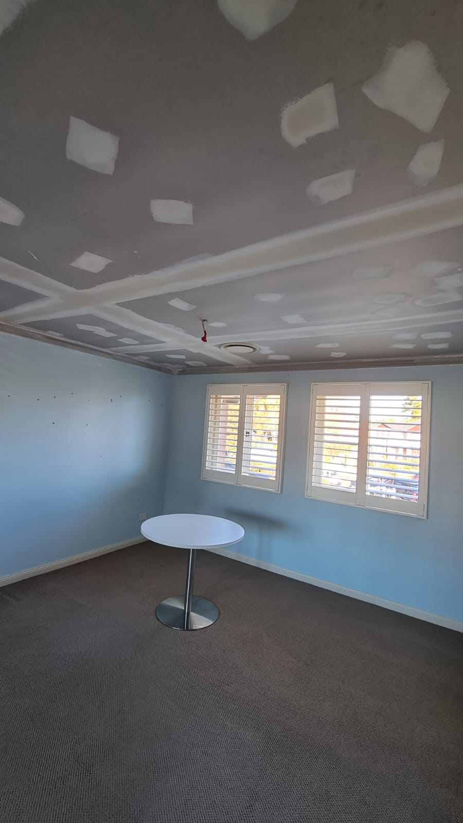 Ceiling plasterboard repair – Diagrid Constructions